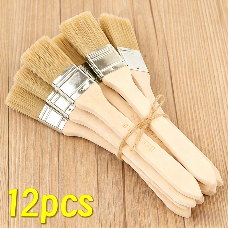 Furniture Hardware Supplies - 1–24-teiliges professionelles Pinselset mit Holzgriff für