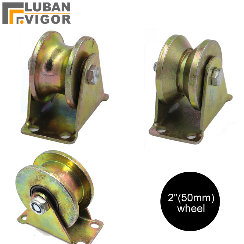Furniture Hardware Outlet - Factory Outlets 2-Zoll-Schienenrad aus Gussstahl mit