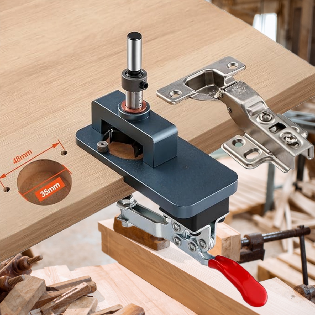 Furniture Hardware Fitting - 35-mm-Scharniervorrichtung – Präzise Bohrführung mit verstellbarer