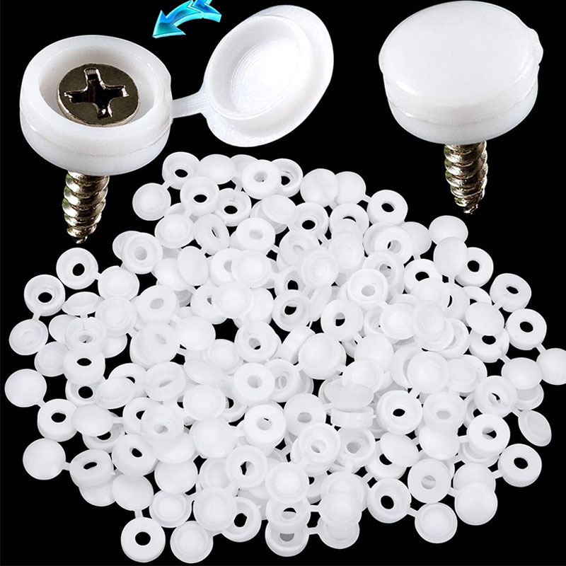 Furniture Hardware Screws - Weiß Klapp Kunststoff Schraube Kappe Abdeckung