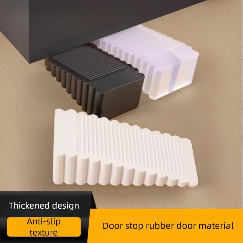 Door Stopper Heavy - Hochleistungs-Sicherheits-Silikon-Gummi-Keil-Türstopper, Antikollisions-Beweglicher Türstopper, Vorderer Keil-Türschutz für