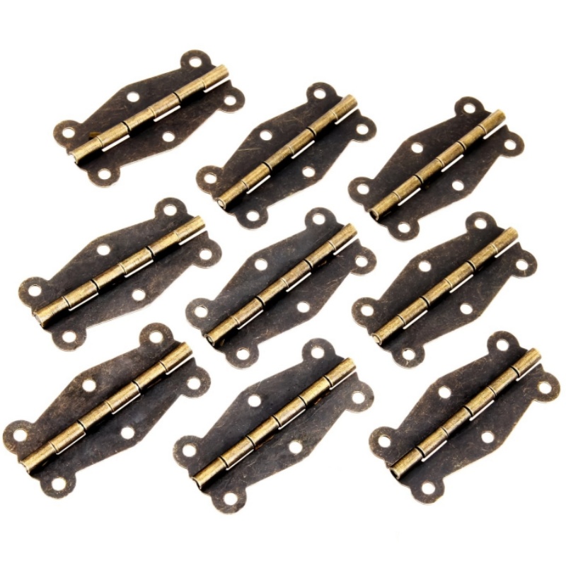 Furniture Hardware Vintage - 9 Stück antike bronzefarbene Möbelbeschläge für