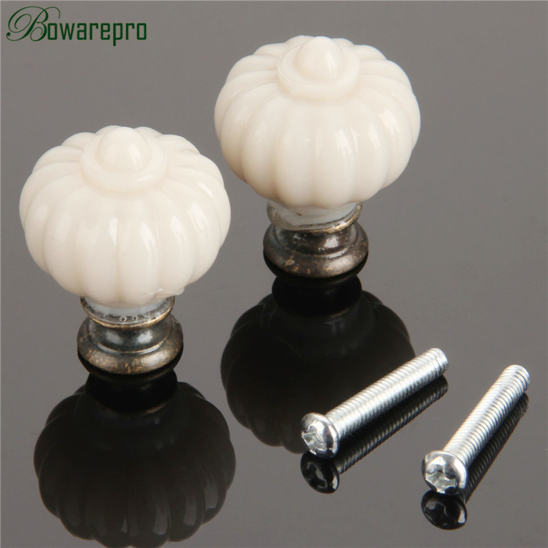 1Pc Acryl Elfenbein Weiß Kürbi – Furniture Hardware Supplies Bewertung und Preis