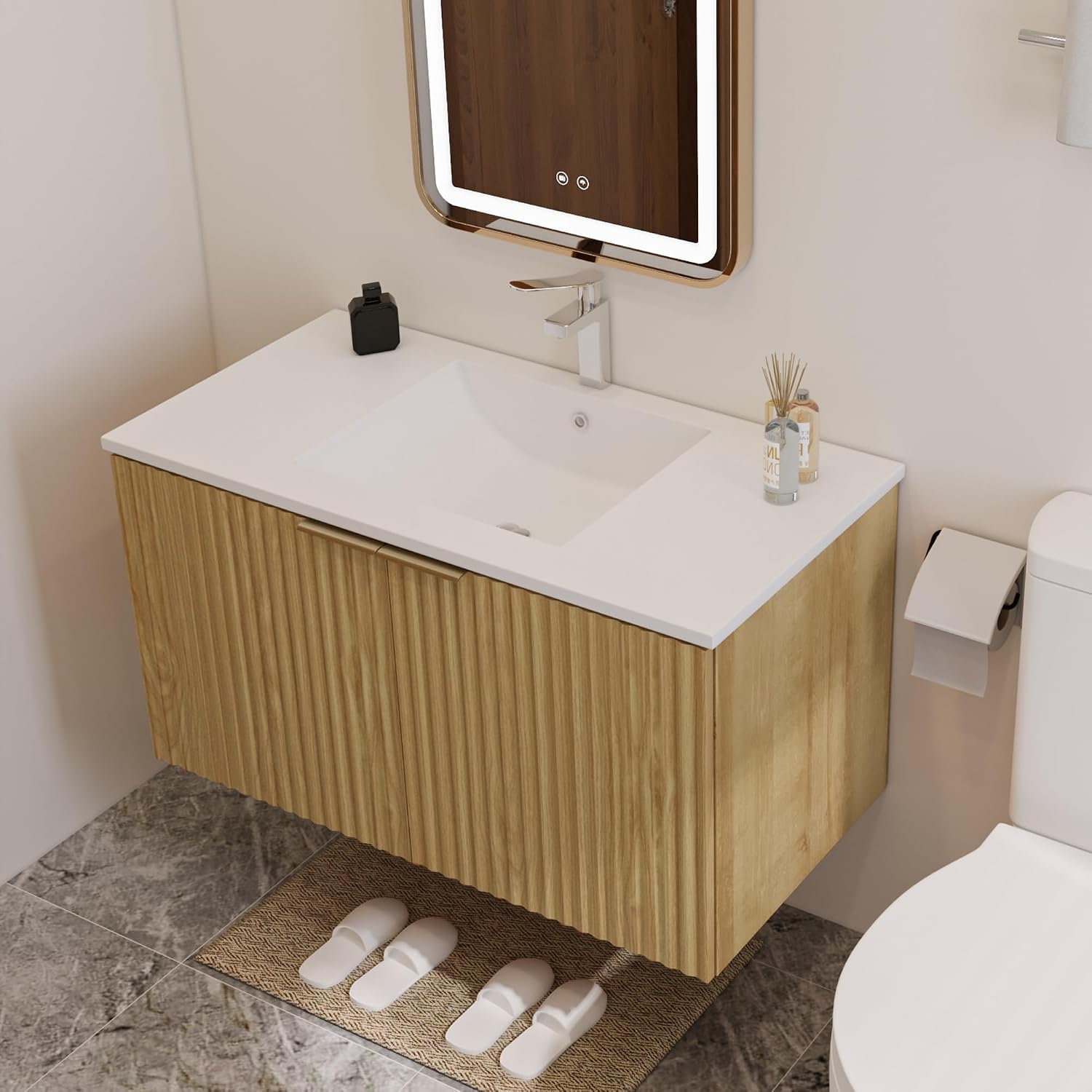 Moderner schwebender Badezimme – Furniture Hardware Fitting Bewertung und Preis