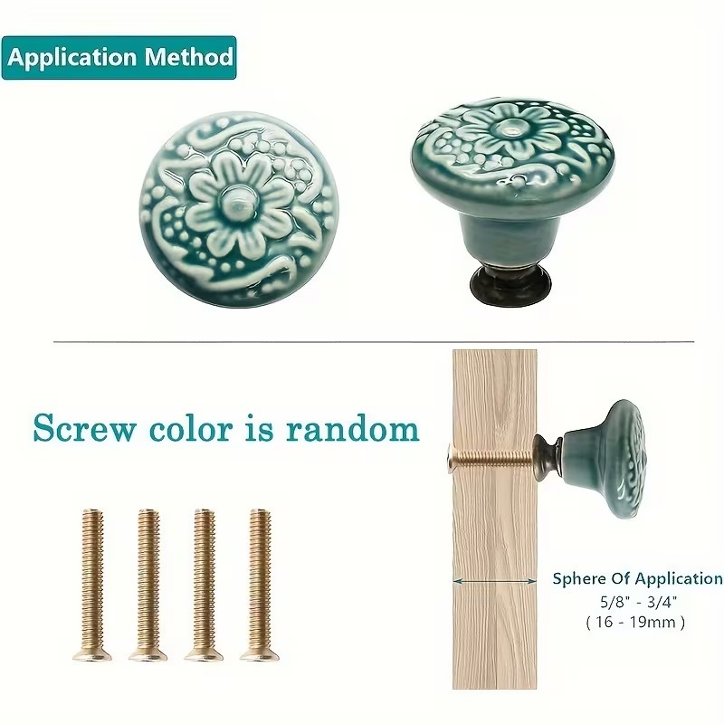 12 Stück Keramik-Schrankknöpfe – Furniture Hardware Supplies Bewertung und Preis