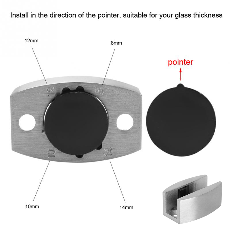 2 Stück Edelstahl 304, Glas-Sc – Door Stopper Heavy Bewertung und Preis