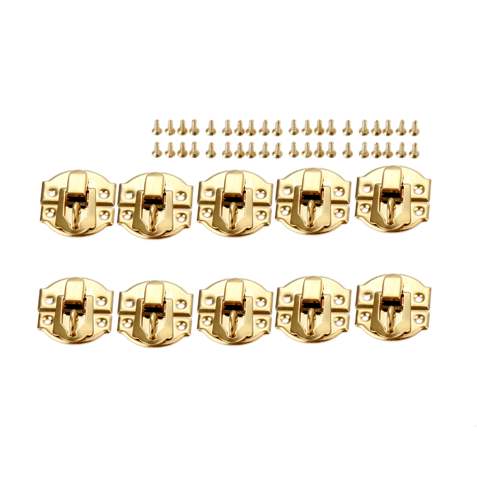 10 Stück goldene Box-Verriegel – Furniture Hardware Screws Bewertung und Preis
