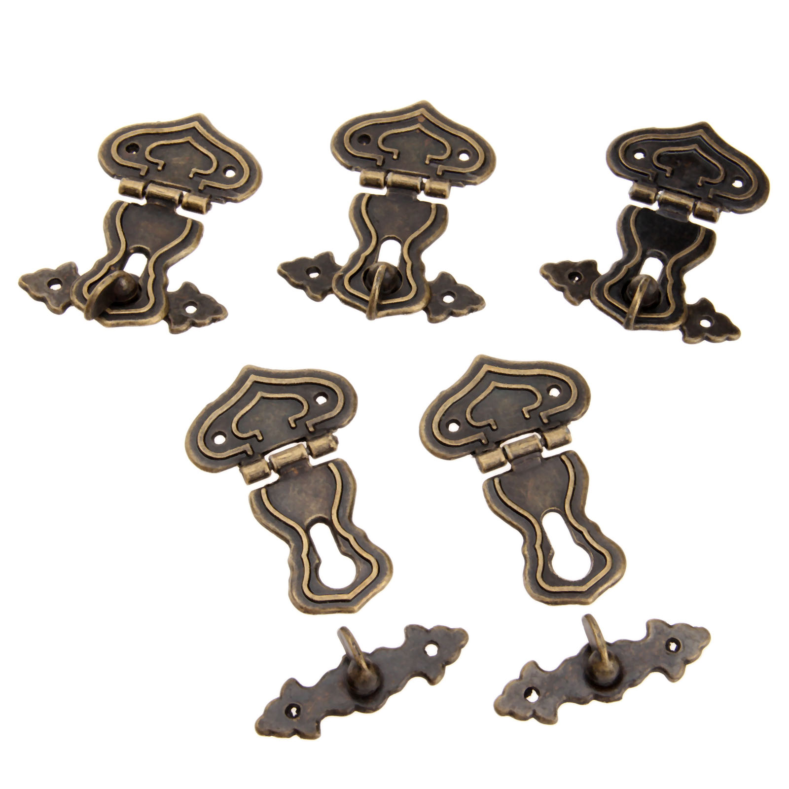 5Pcs 63x47mm Antike Metall Loc – Furniture Hardware Screws Bewertung und Preis