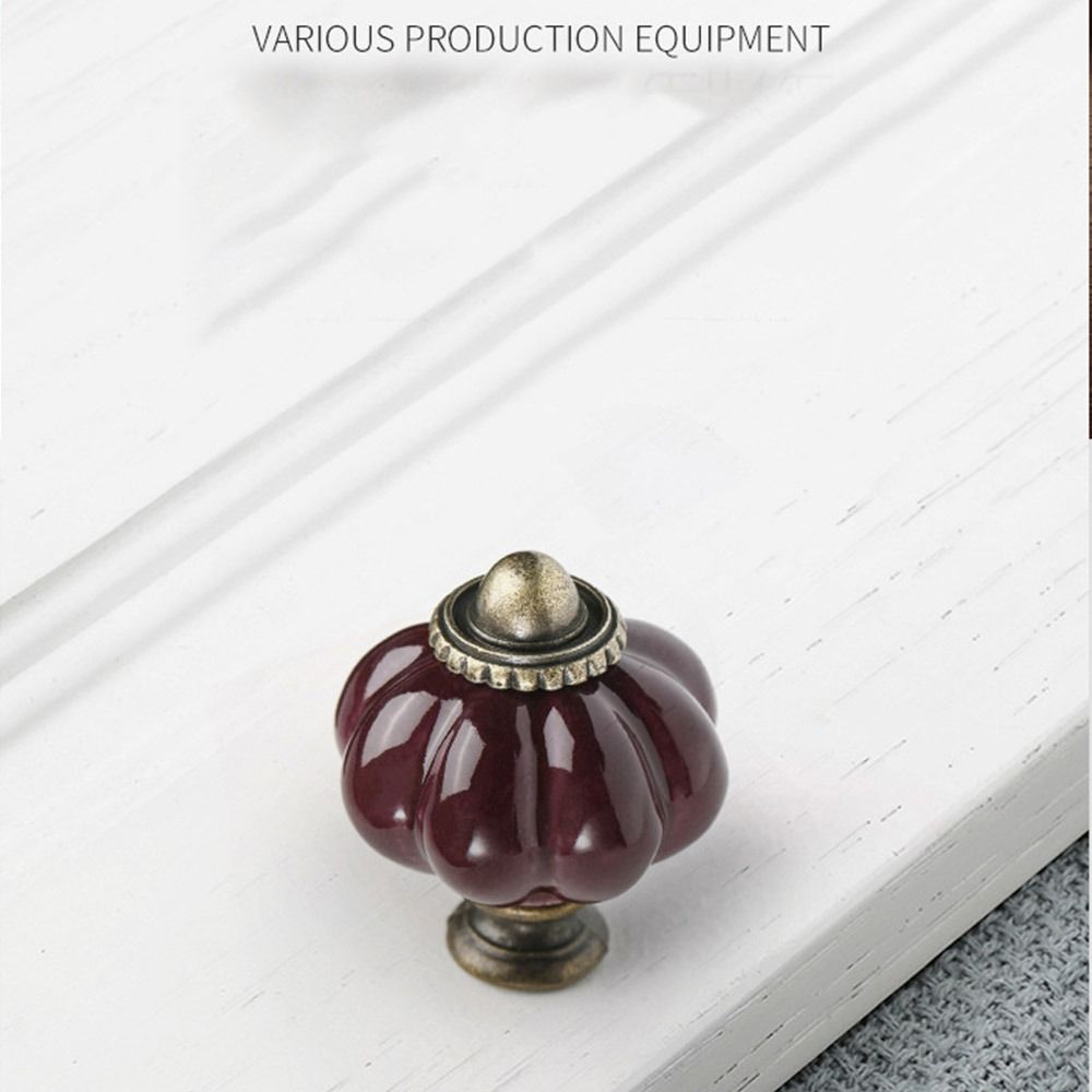Einfacher Einloch-Keramik-Kürb – Furniture Hardware Vintage Bewertung und Preis